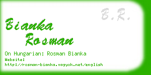 bianka rosman business card